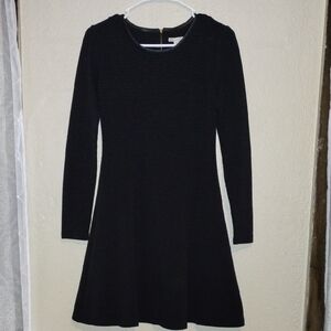 Cato Black Long Sleeve A-Line Cocktail Dress